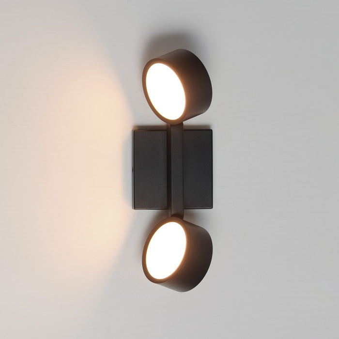 ET2 Lighting Embrace 2-Light LED Wall Sconce, Black