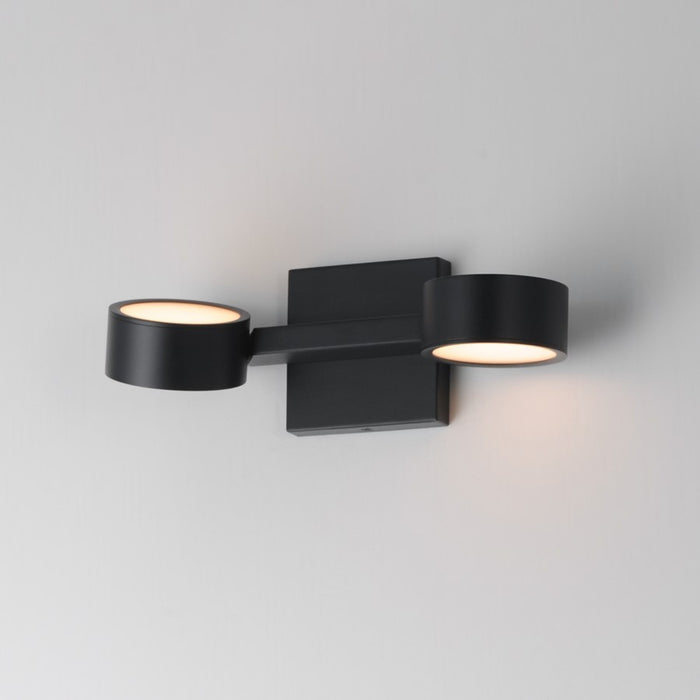 ET2 Lighting Embrace 2-Light LED Wall Sconce, Black