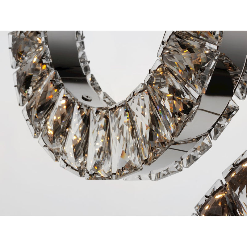 ET2 Lighting Charm LED 5-Light Pendant, Polished Chrome