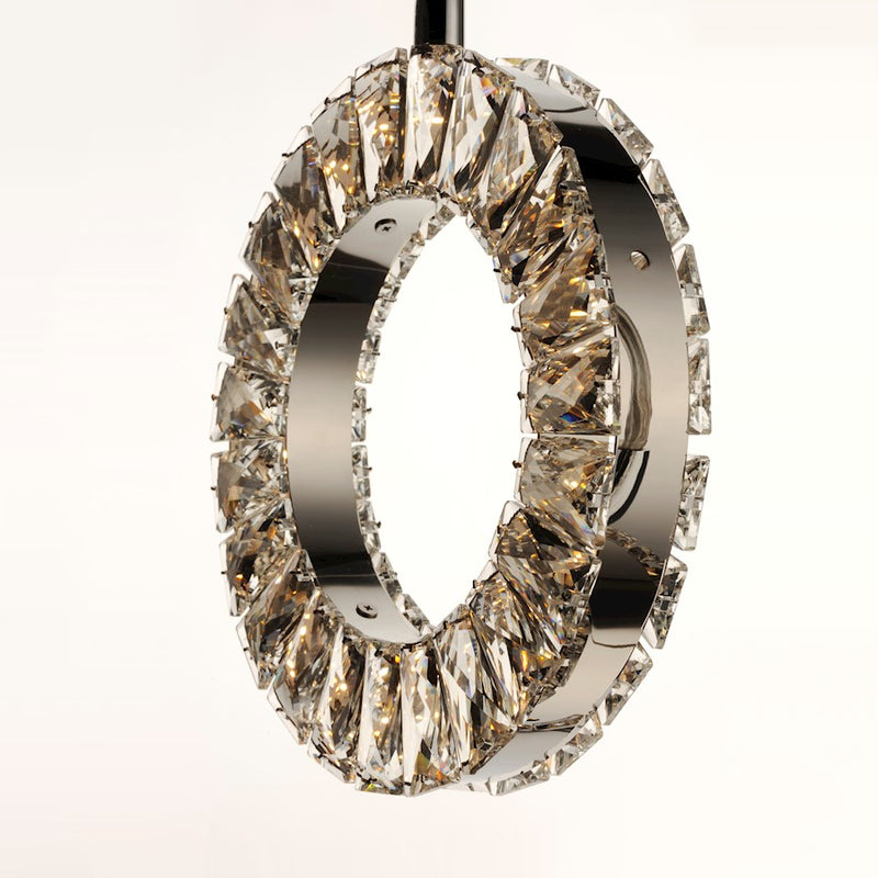 ET2 Lighting Charm LED 5-Light Pendant, Polished Chrome