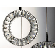 ET2 Lighting Charm LED 5-Light Pendant, Polished Chrome