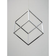 ET2 Lighting 4 Square 1-Light LED Pendant, Polished Chrome