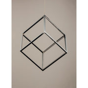 ET2 Lighting 4 Square 1-Light LED Pendant, Polished Chrome