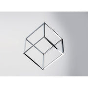ET2 Lighting 4 Square 1-Light LED Pendant, Polished Chrome