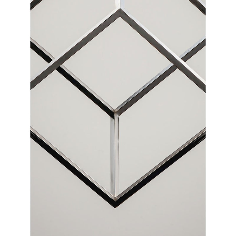 ET2 Lighting 4 Square 1-Light LED Pendant, Polished Chrome