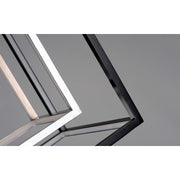 ET2 Lighting 4 Square 2-Light LED Pendant, Black/Chrome