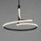 ET2 Lighting Serpentine Large 1 Light Pendant, Black