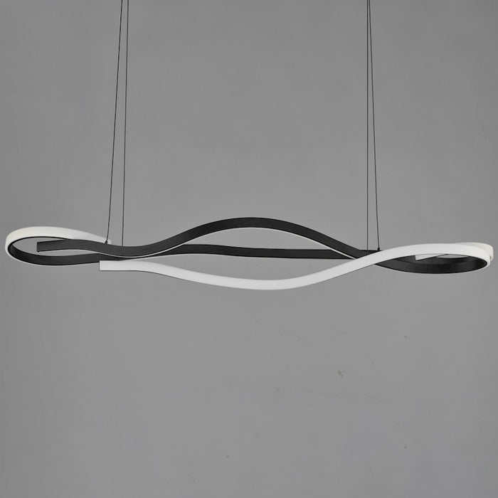 ET2 Lighting Serpentine 2 Light 60" Horizontal Pendant, Black