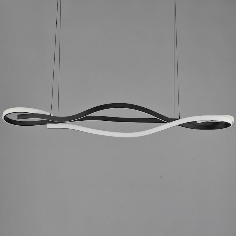 ET2 Lighting Serpentine 2 Light 60" Horizontal Pendant, Black
