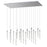 ET2 Lighting Pipette 17 Light Pendant, Polished Chrome/Clear/Frosted