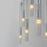 ET2 Lighting Pipette 17 Light Pendant, Polished Chrome/Clear/Frosted