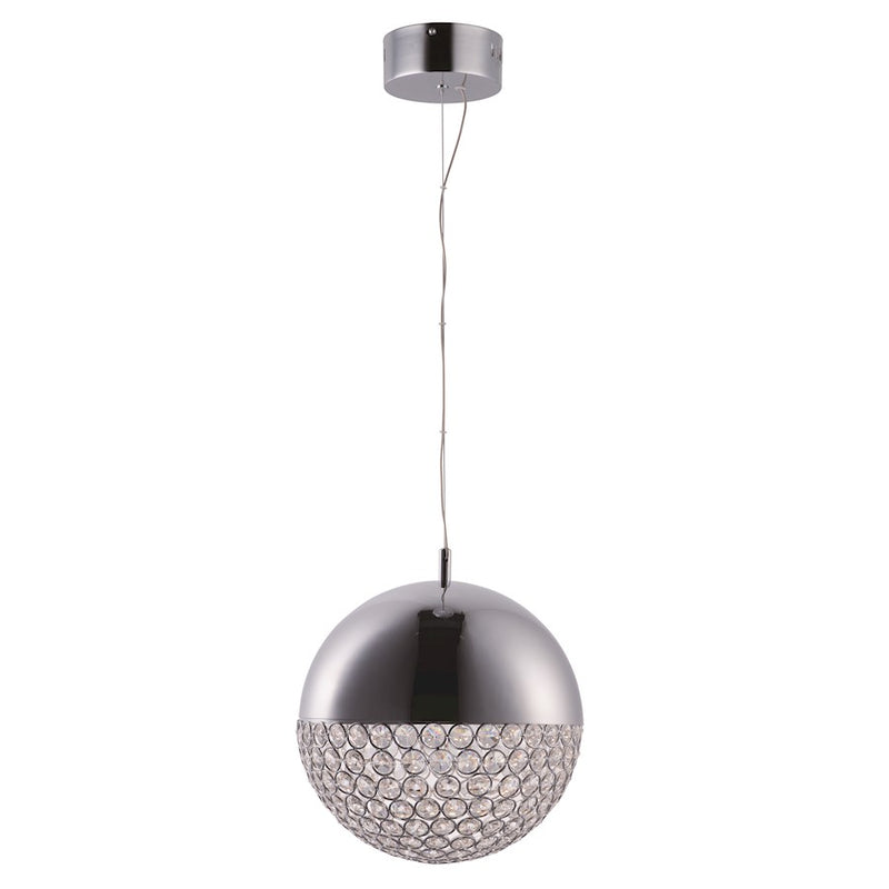 ET2 Lighting Eclipse 1 Light Pendant, Polished Chrome
