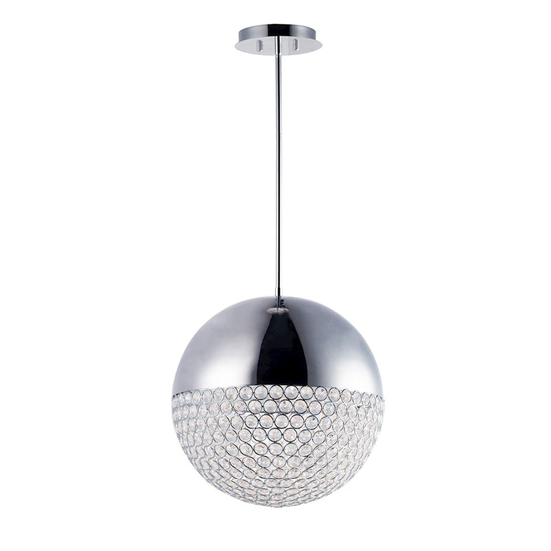 ET2 Lighting Eclipse LED Small Pendant, Polished Chrome