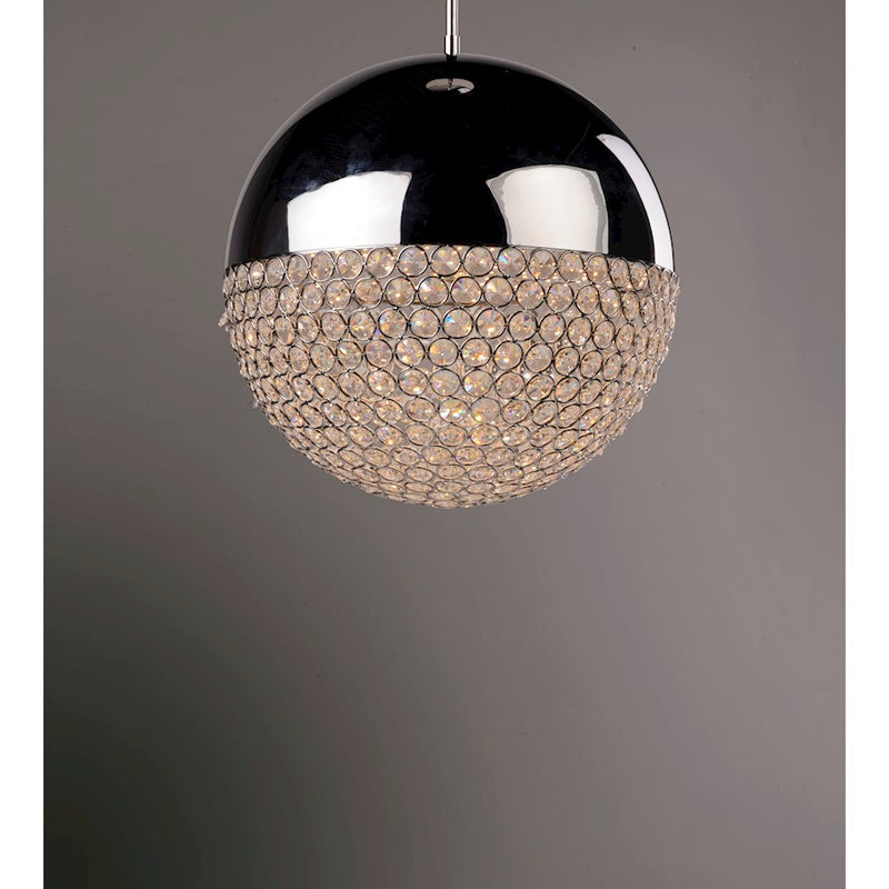 ET2 Lighting Eclipse LED Small Pendant, Polished Chrome