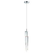 ET2 Lighting Quartz LED 1-Light Large Pendant, Polished Chrome