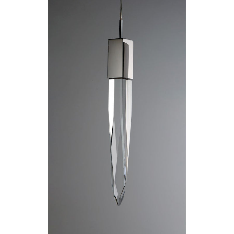 ET2 Lighting Quartz LED 1-Light Large Pendant, Polished Chrome