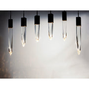 ET2 Lighting Quartz LED 6-Light Pendant, Black