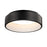 ET2 Lighting Iq Wiz 1 Light Flush Mount, Brushed Black
