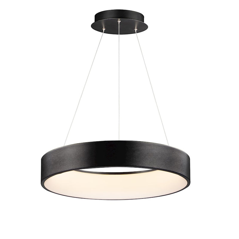 ET2 Lighting Iq 1 Light 24" LED Pendant, Brushed Black
