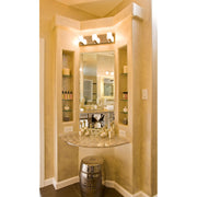 ET2 Lighting Blocs LED 3-Light Bath Vanity, Polished Chrome/Clear