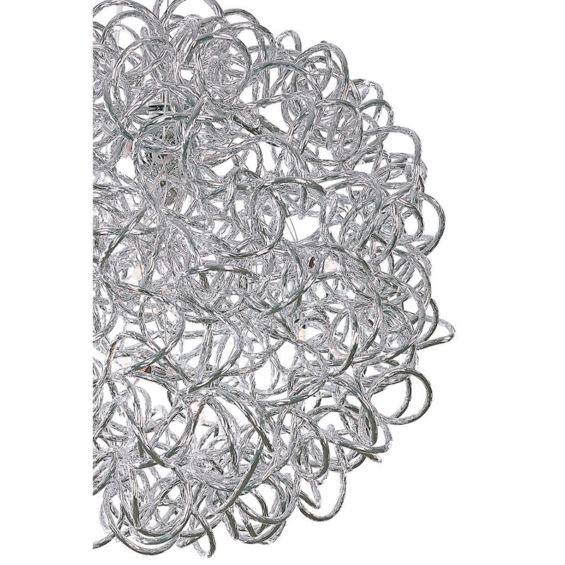 ET2 Lighting 15.75' x 15.75' Dazed LED 8 Light Pendant, Chrome