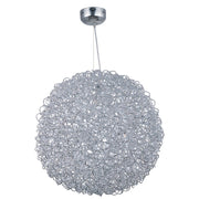 ET2 Lighting 31.5' x 31.5' Dazed LED 25 Light Pendant, Chrome