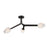 ET2 Lighting Blossom 3-Light Flush Mount, Clear/Frosted