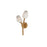 ET2 Lighting Blossom 2-Light Sconce, Clear/Frosted