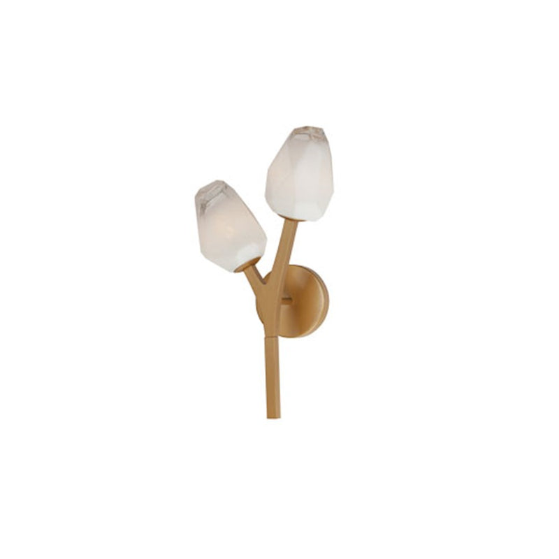 ET2 Lighting Blossom 2-Light Sconce, Clear/Frosted