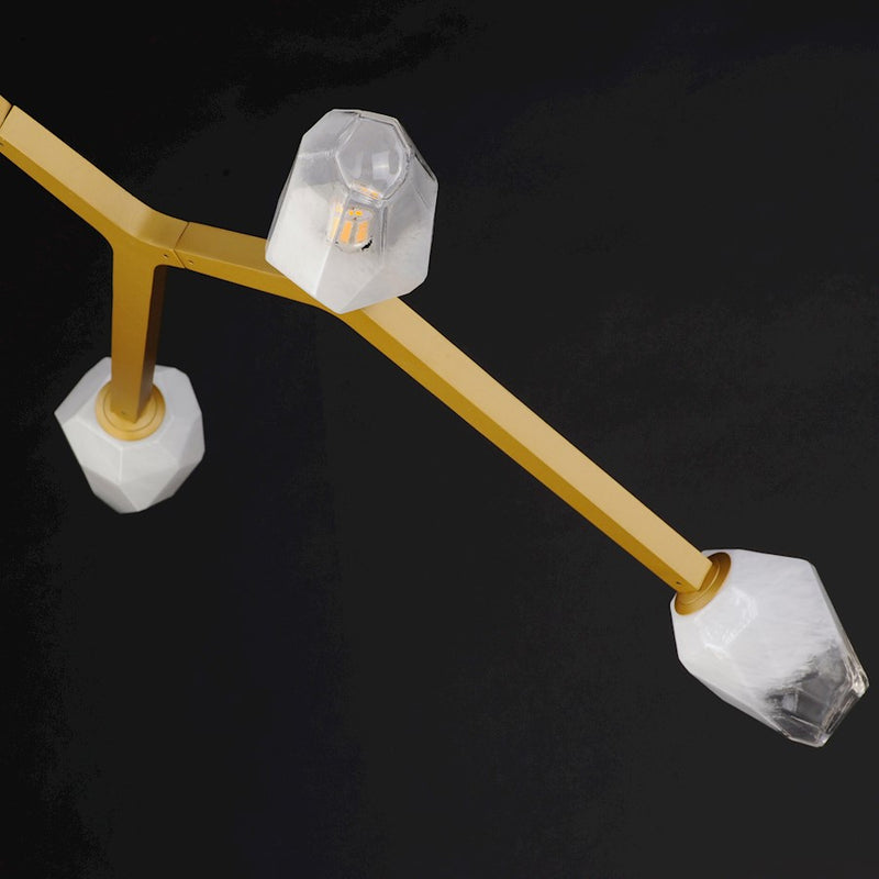 ET2 Lighting Blossom 5-Light Pendant, Clear/Frosted