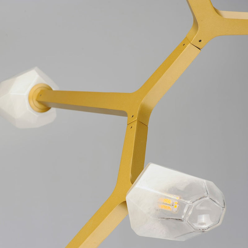ET2 Lighting Blossom 5-Light Pendant, Clear/Frosted