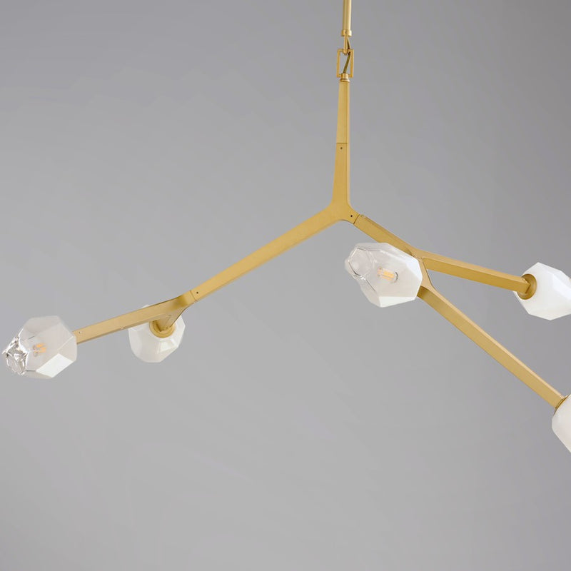 ET2 Lighting Blossom 5-Light Pendant, Clear/Frosted