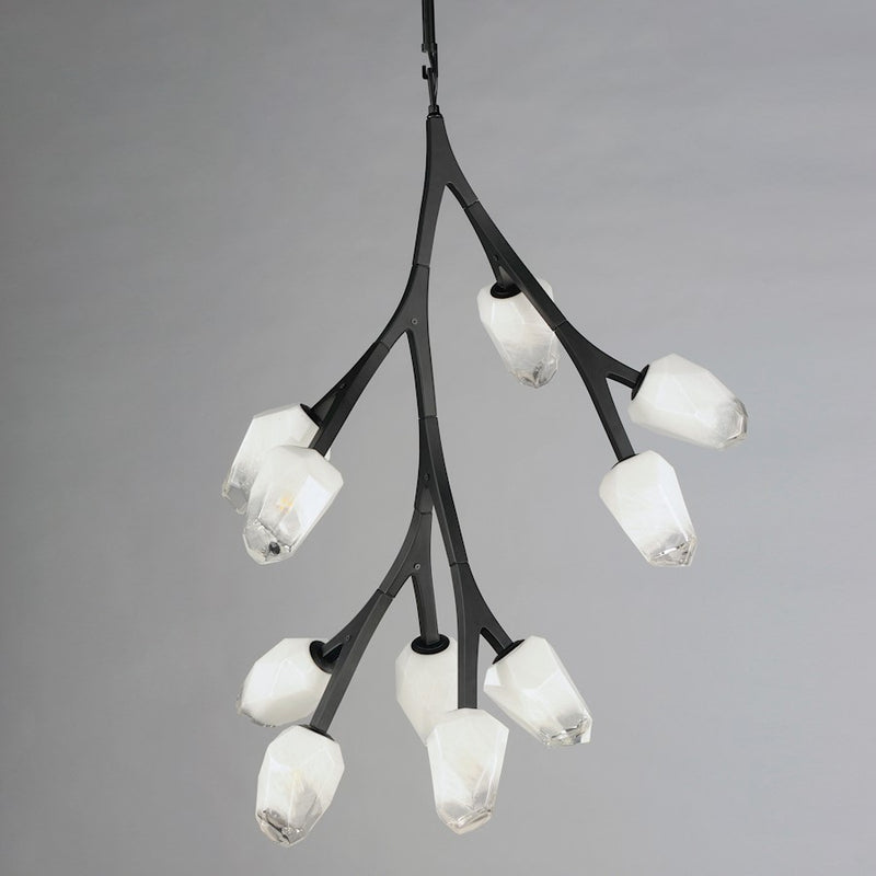 ET2 Lighting Blossom 37.5" 10-Light Pendant, Clear/Frosted