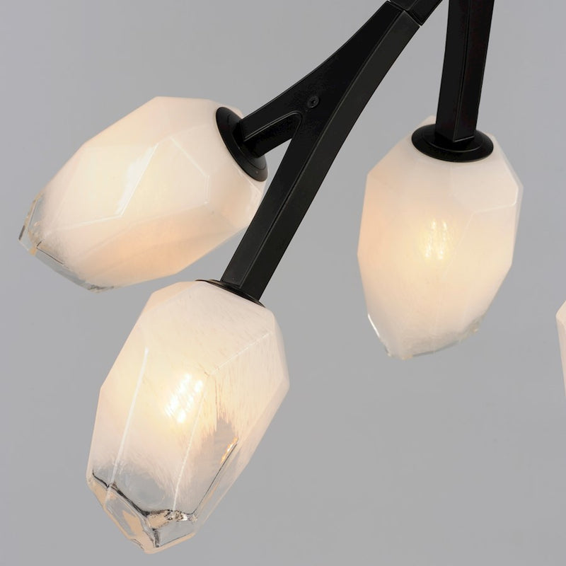 ET2 Lighting Blossom 37.5" 10-Light Pendant, Clear/Frosted