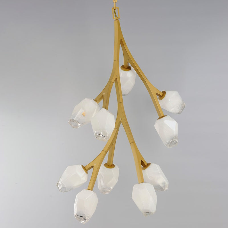 ET2 Lighting Blossom 37.5" 10-Light Pendant, Clear/Frosted