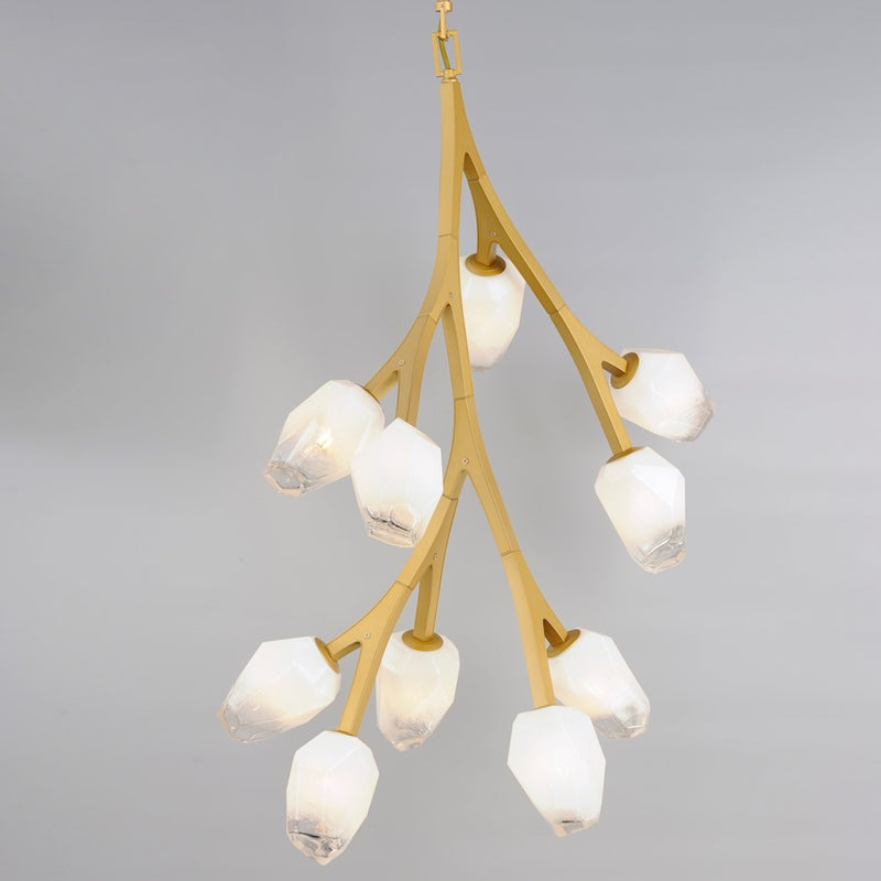 ET2 Lighting Blossom 37.5" 10-Light Pendant, Clear/Frosted