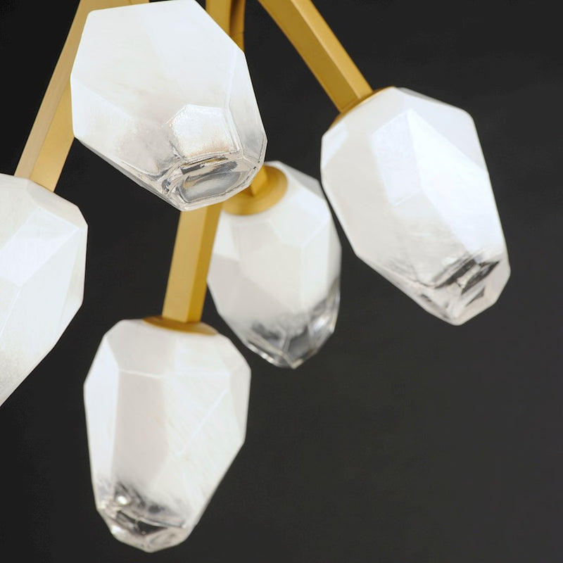 ET2 Lighting Blossom 37.5" 10-Light Pendant, Clear/Frosted