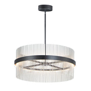 ET2 Lighting Chimes 2-Light 5CCT Select 36" Pendant, Black/Nickel - E34257-BKSN
