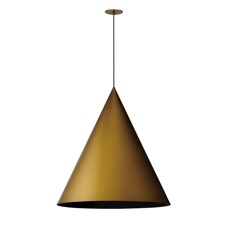 ET2 Lighting Pitch 1 Light 30" LED Pendant, Antique Brass