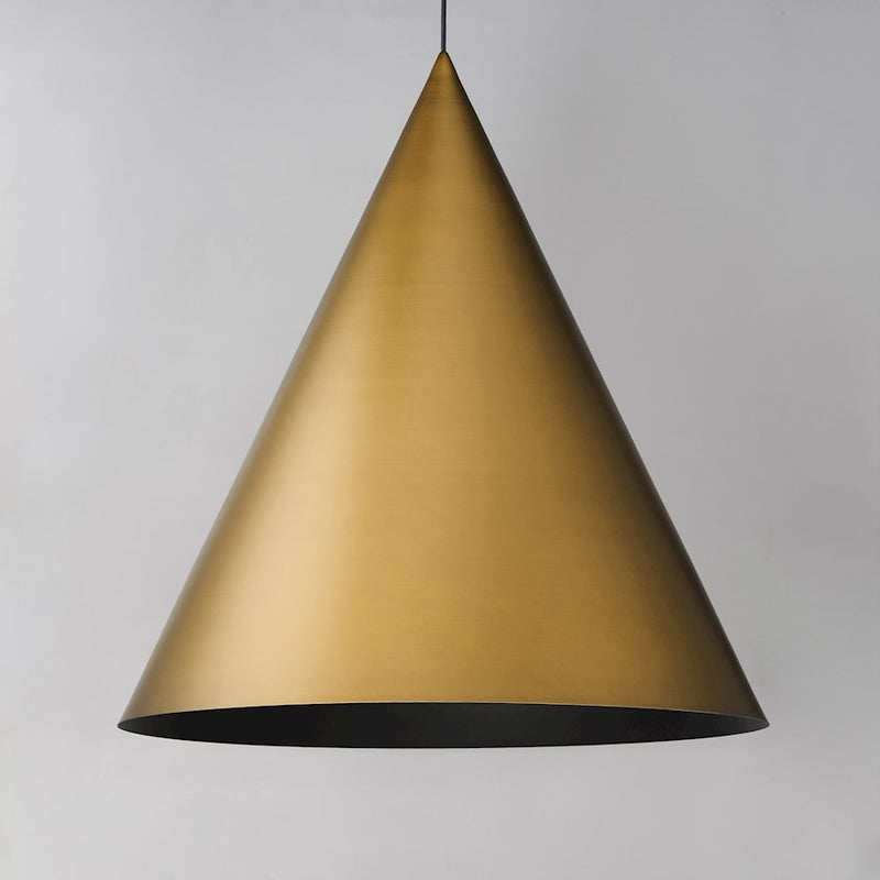 ET2 Lighting Pitch 1 Light 30" LED Pendant, Antique Brass