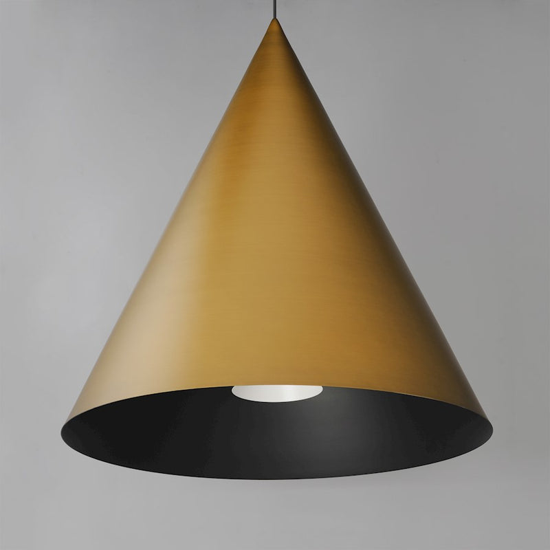 ET2 Lighting Pitch 1 Light 30" LED Pendant, Antique Brass