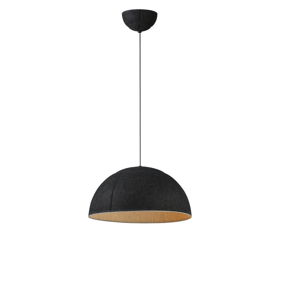ET2 Lighting Wimbledon 1 Light 16" LED Pendant, Dark Gray - E34614-DG