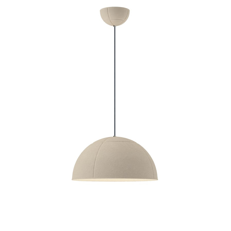 ET2 Lighting Wimbledon 1 Light 16" LED Pendant, Light Cream