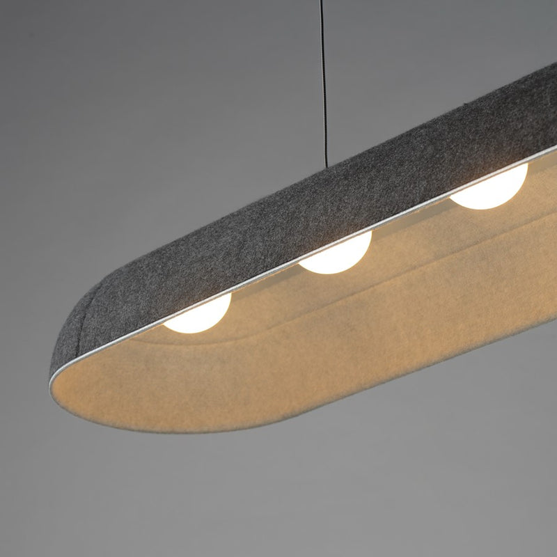 ET2 Lighting Wimbledon 1 Light 41" LED Linear Pendant, Dark Gray