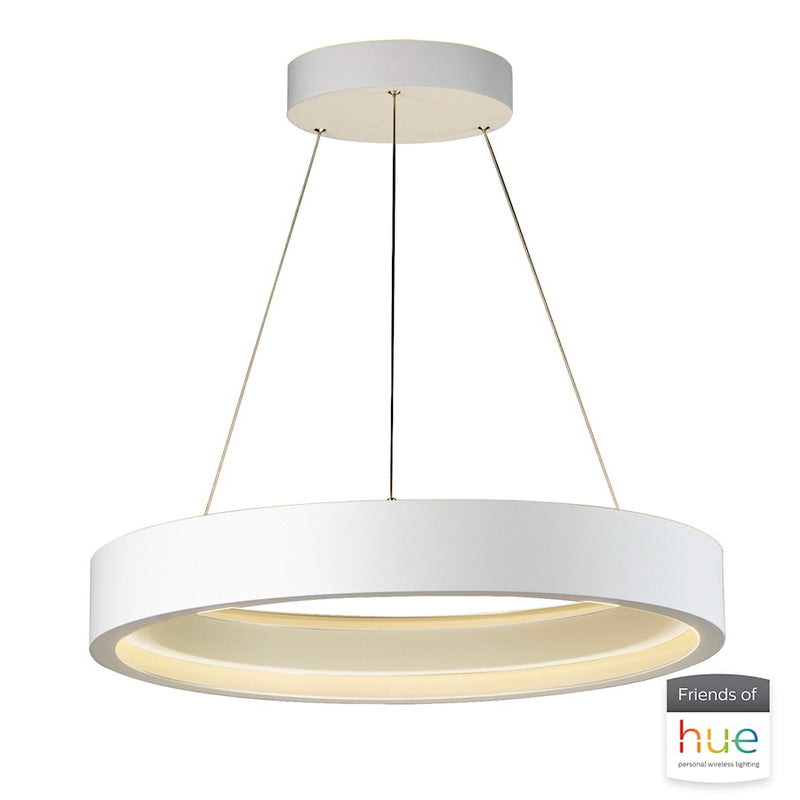 ET2 Lighting i-Corona LED Pendant with Philips Hue, Matte White