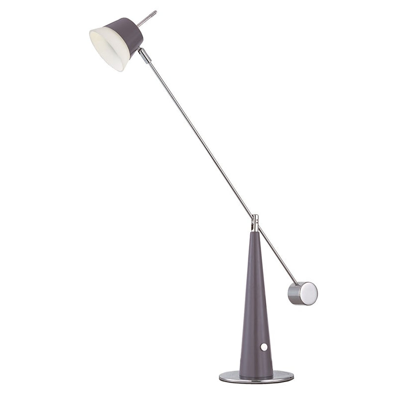 ET2 Lighting Eco Task LED Table Lamp, Platinum / Polished Chrome