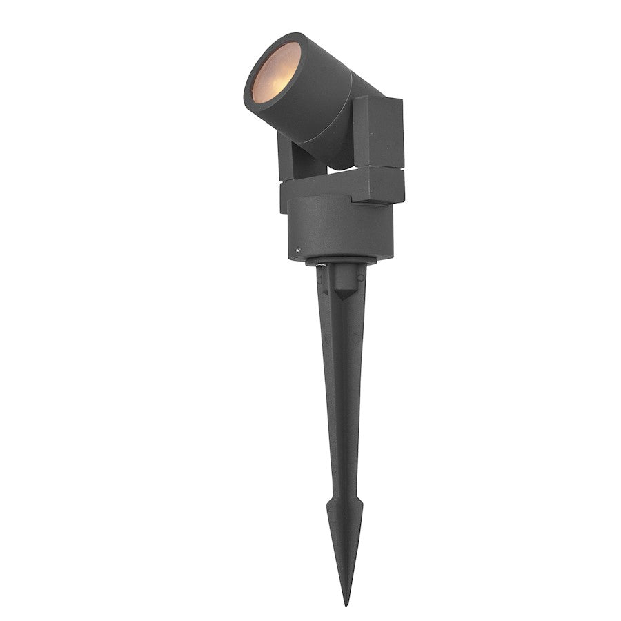 ET2 Lighting Alumilux Landscape 12V MR16 1Lt 14" SpotLt 3000k, Black - E41350-BK