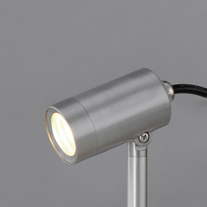 ET2 Lighting Alumilux Landscape 1 Light Spot Light, Satin Aluminum