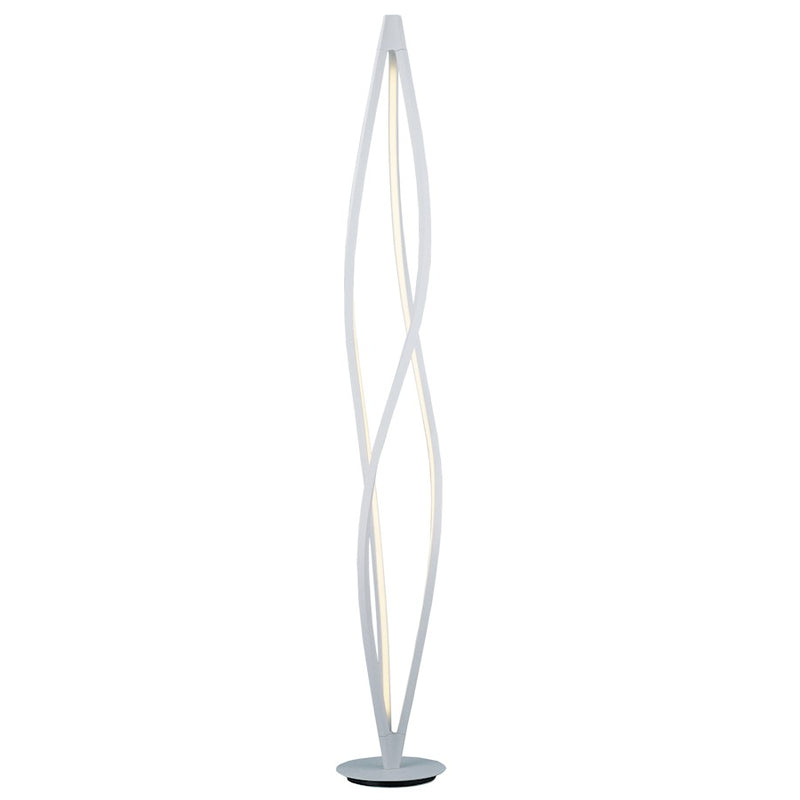 ET2 Lighting Cyclone LED 3-Light 72" Floor Lamp, White/White