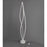 ET2 Lighting Cyclone LED 3-Light 72" Floor Lamp, White/White